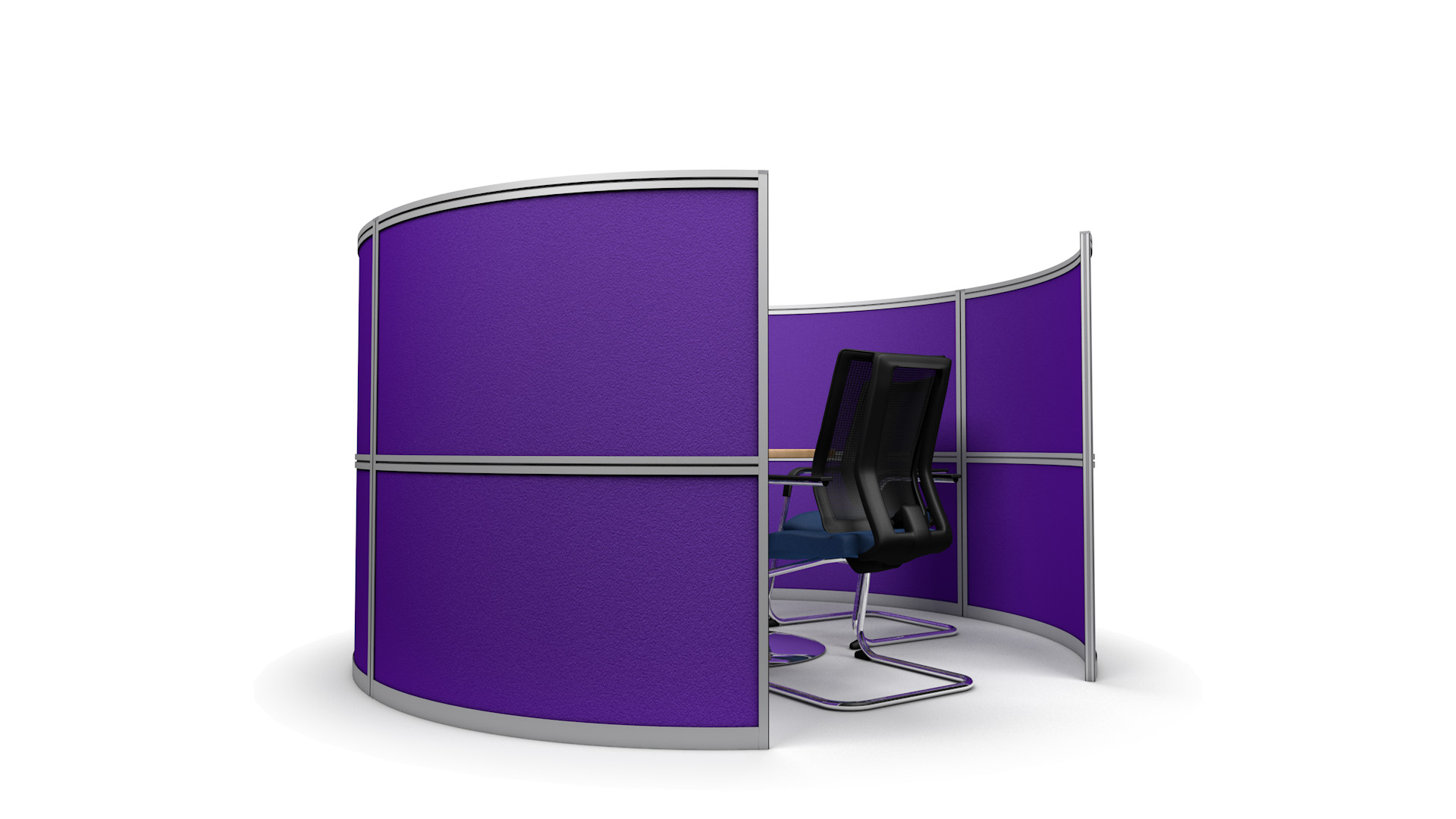 4 Person Office Screen Meeting Pod - Ideal For Open Plan Offices And Work Spaces 